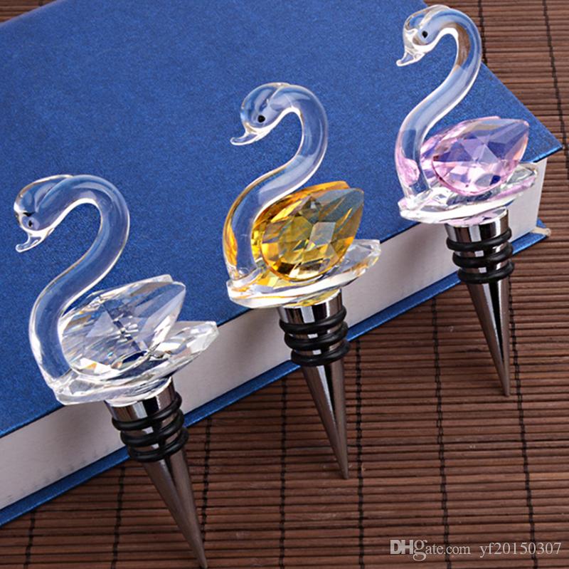 SWAN Wine Crystal Bottle Stopper - MIKING LLC