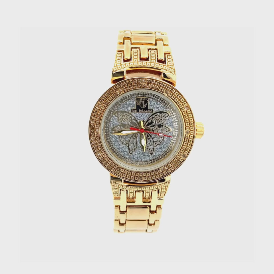 BUTTERFLY DIAMOND WATCH GOLD