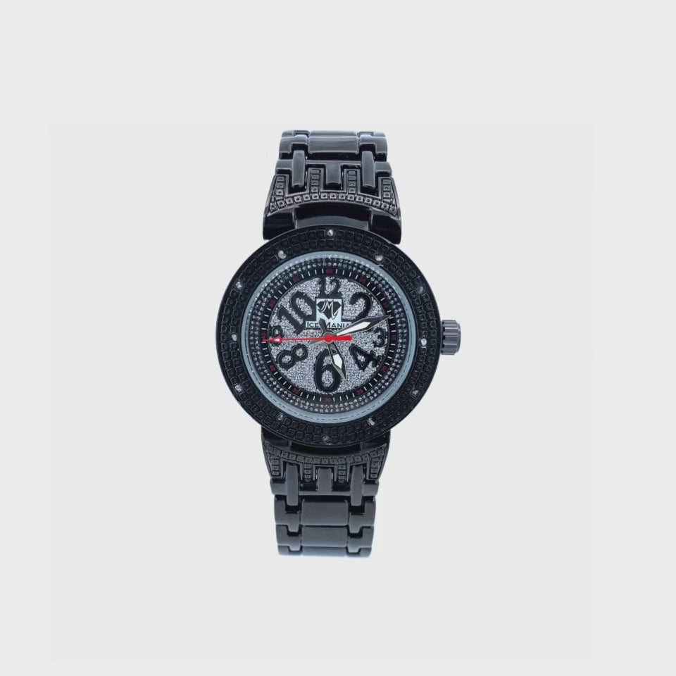 NUMBER SOUP DIAMOND WATCH BLACK