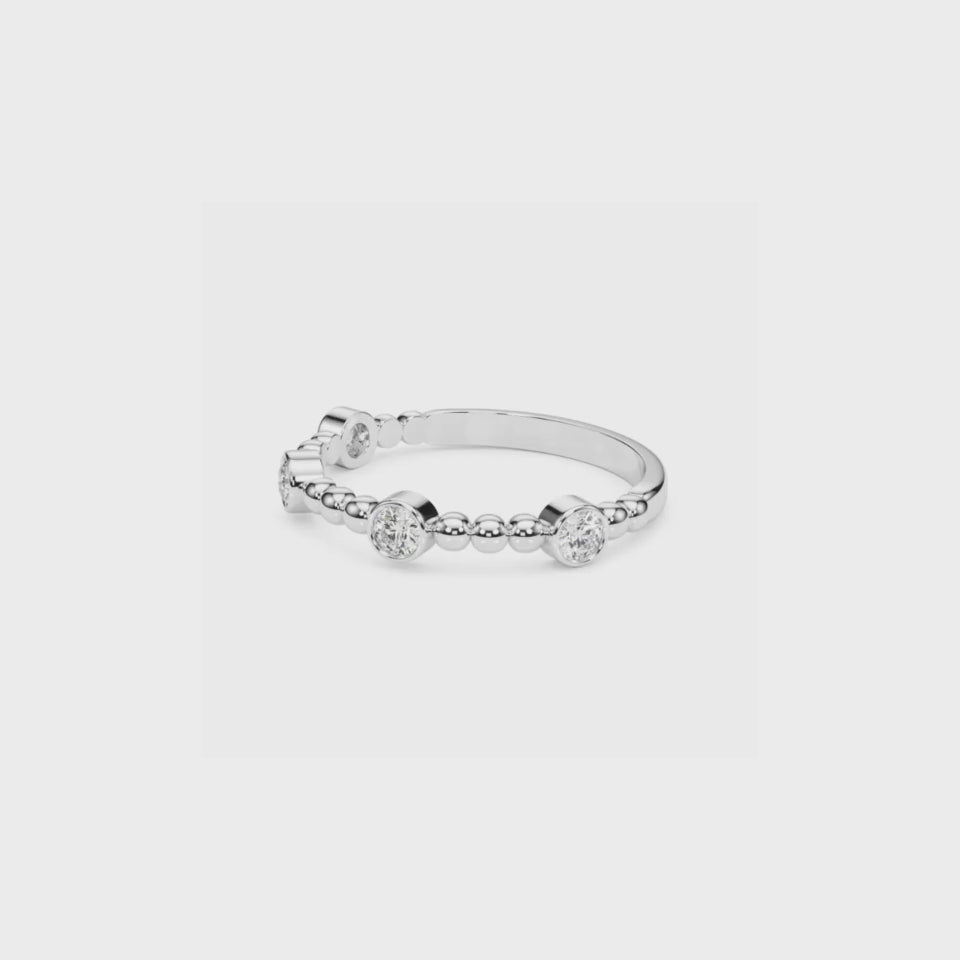 TEEN DIAMOND RING WHITE 