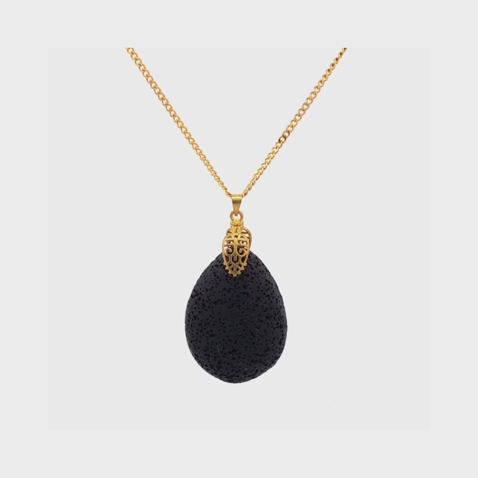 MIKING | GOTA LAVA NECKLACE BLACK
