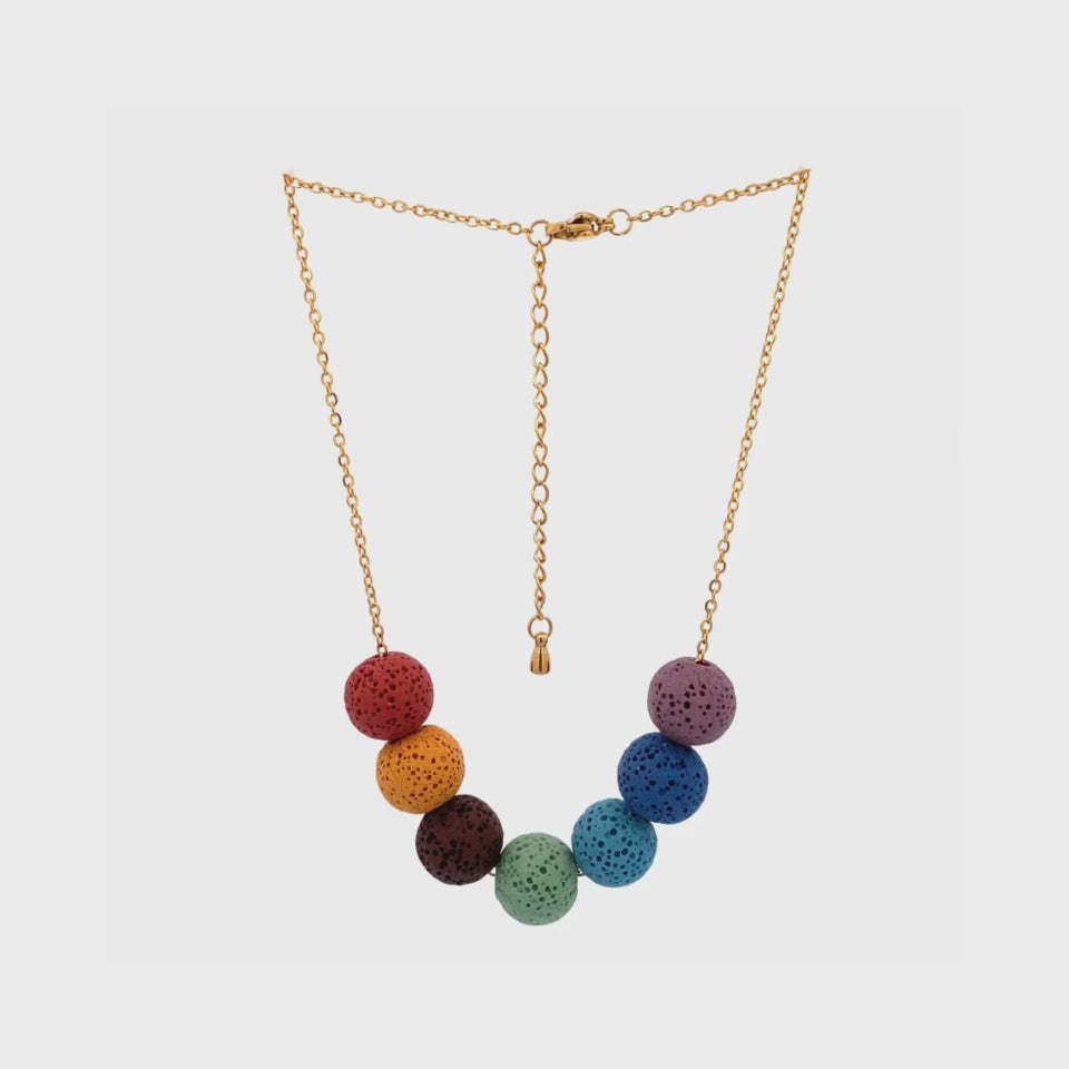 MIKING | YOGA LAVA NECKLACE GOLDEN