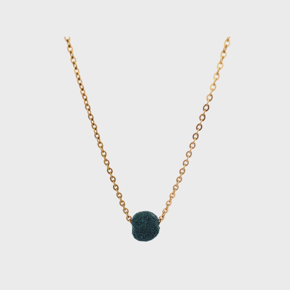 DWARF LAVA NECKLACE DARK GREEN