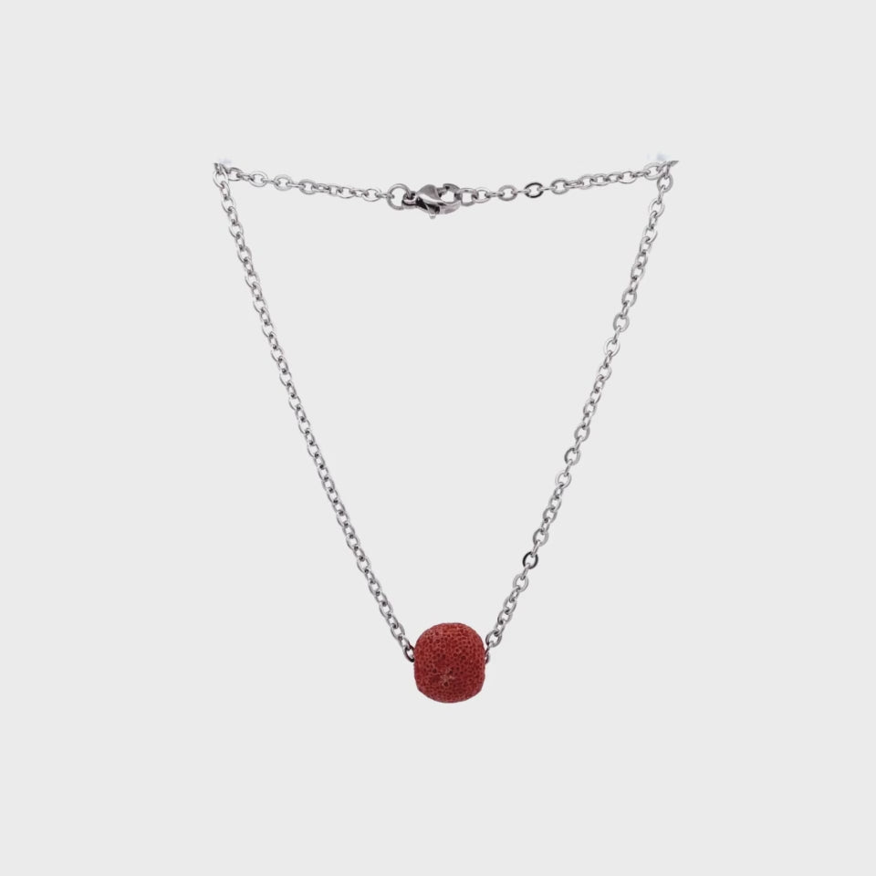 DWARFS LAVA NECKLACE RED