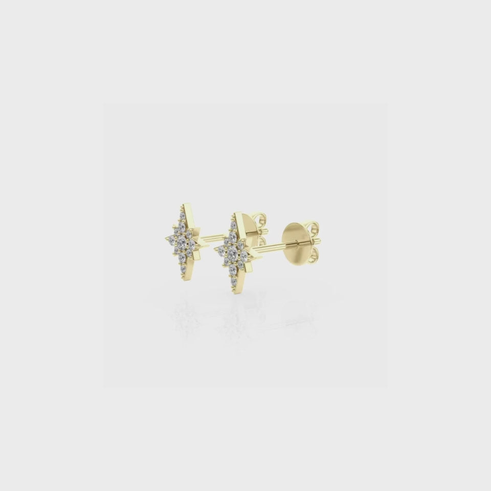 ALPHA Boucles d'oreilles en diamant