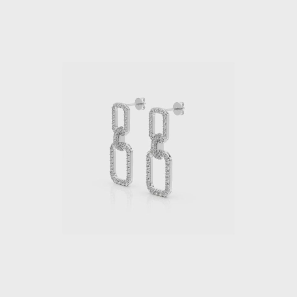 UME DIAMOND EARRINGS WHITE 